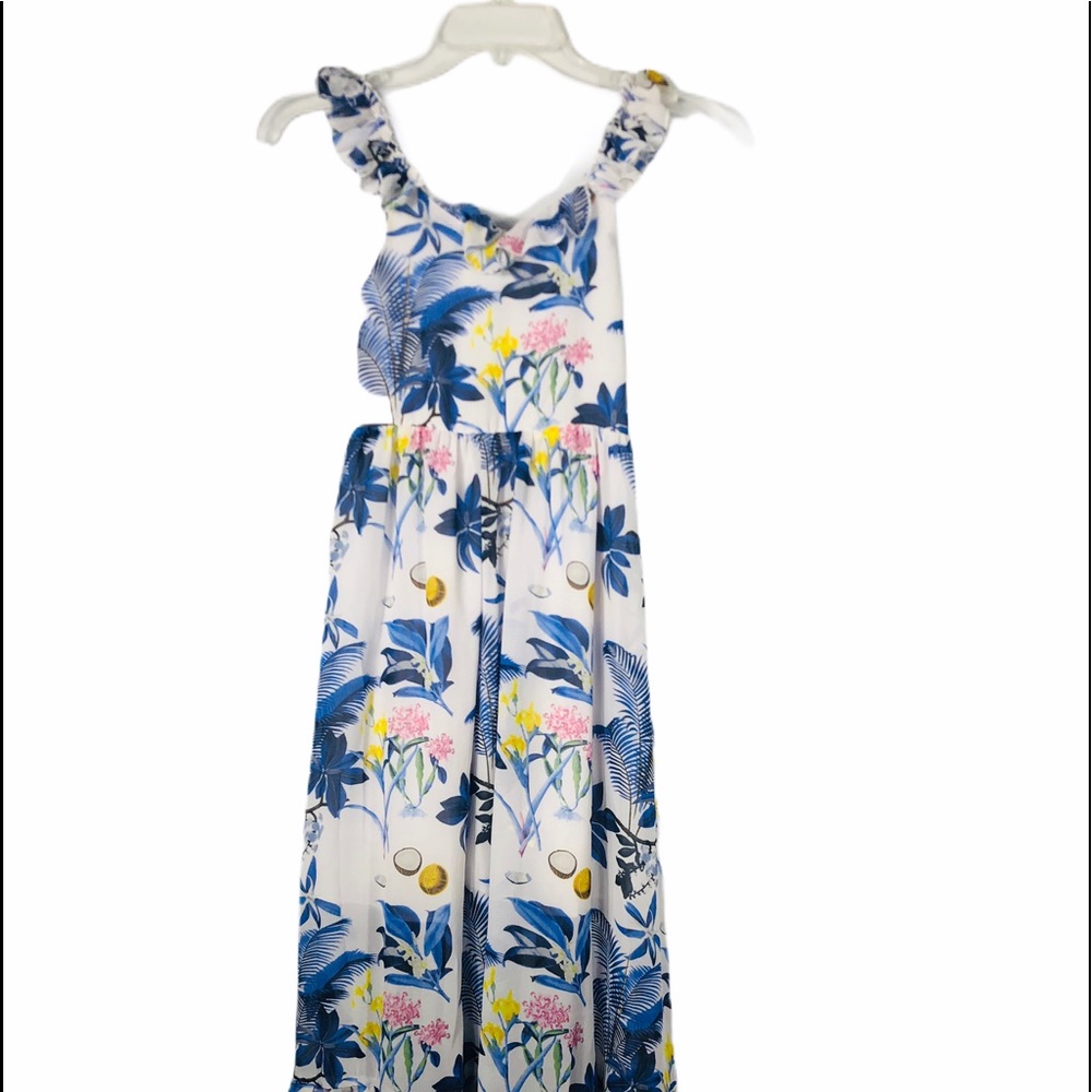 Girls Spaghetti Strap Casual Boho Beach Maxi Dress